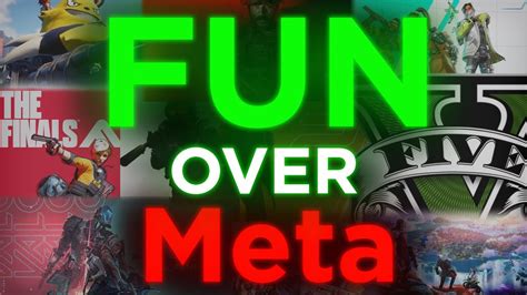 meta gaming|I realised the obsession with Metas is what is ruining gaming.